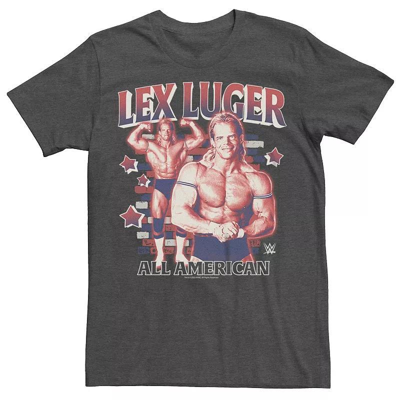 Men's WWE Lex Luger All American Graphic Tee, Size: XXL, Grey Heather Product Image