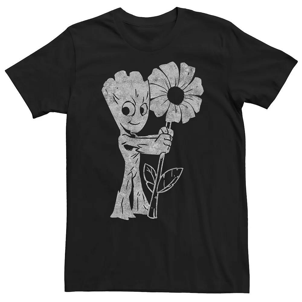Big & Tall Marvel Guardians of the Galaxy Classic Groot Flower Abstract Tee, Men's,  Product Image