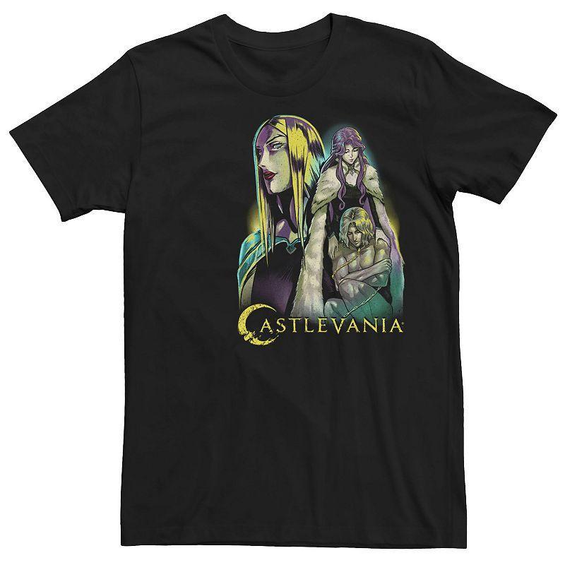 Men's Netflix Castlevania Gradient Neon Trio Tee, Size: XXL, Black Product Image