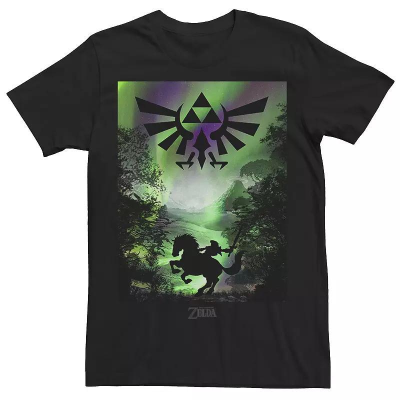 Men's Nintendo Zelda Link Epona Hyrule Aurora Silhouette Tee,  Product Image