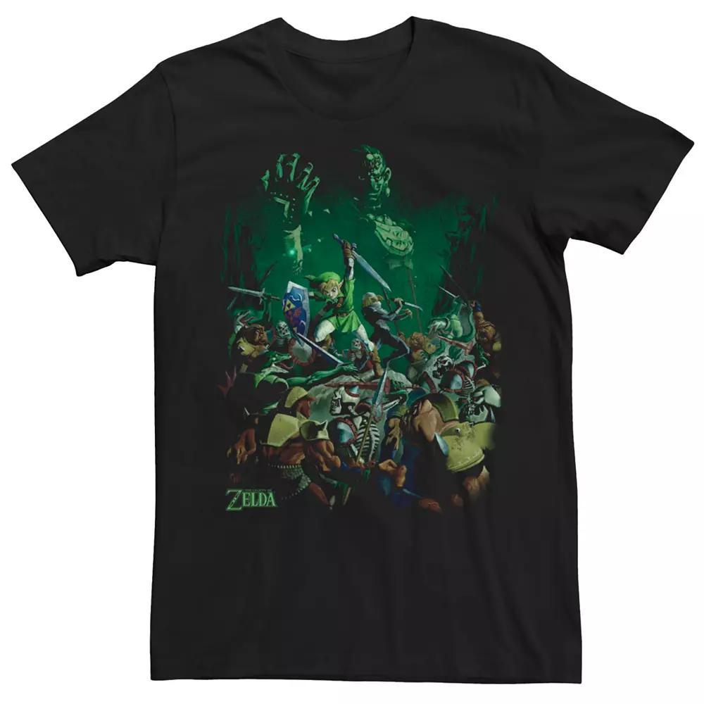 Men's Nintendo Legend Of Zelda Hyrule Link Sheik Tee, Size: Small, Black Product Image