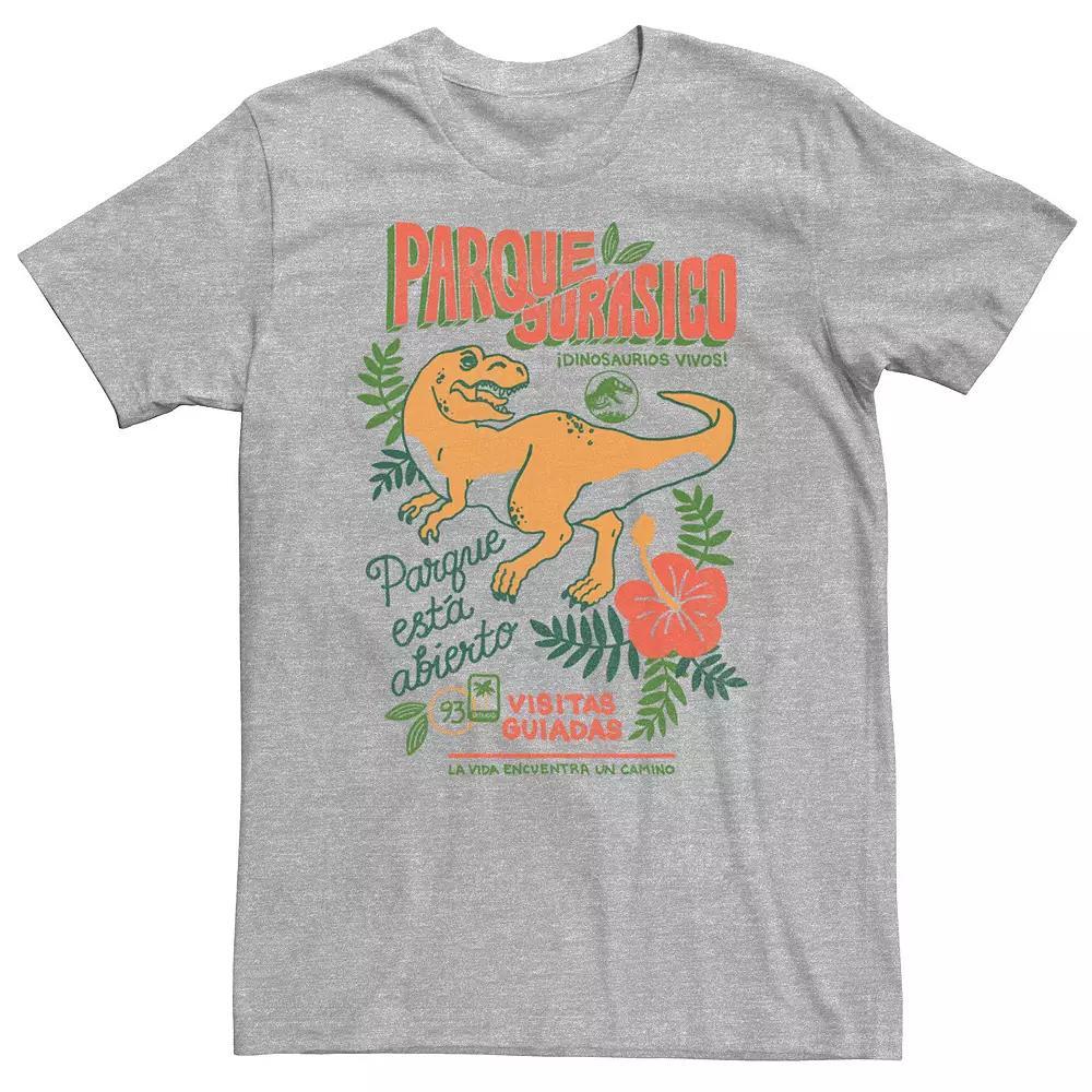 Big & Tall Jurassic Park Spanish Opening Day Poster Tee, Men's,  Product Image