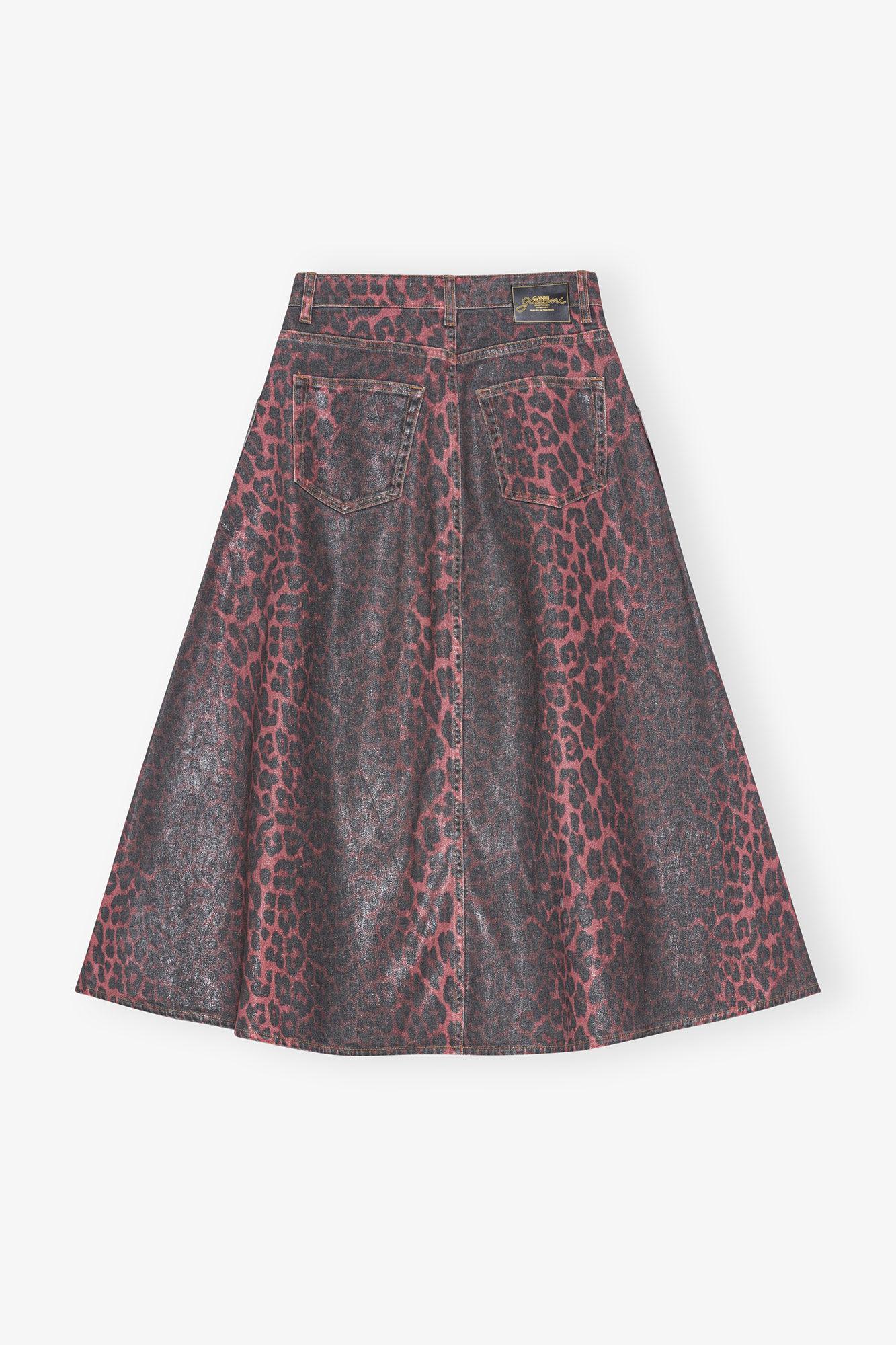 Leopard Foil Skirt Product Image