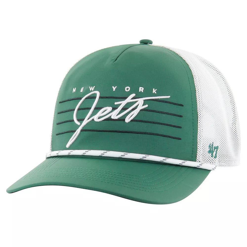 Mens 47 /White New York Jets Downburst Relaxed Hitch Trucker Adjustable Hat Product Image