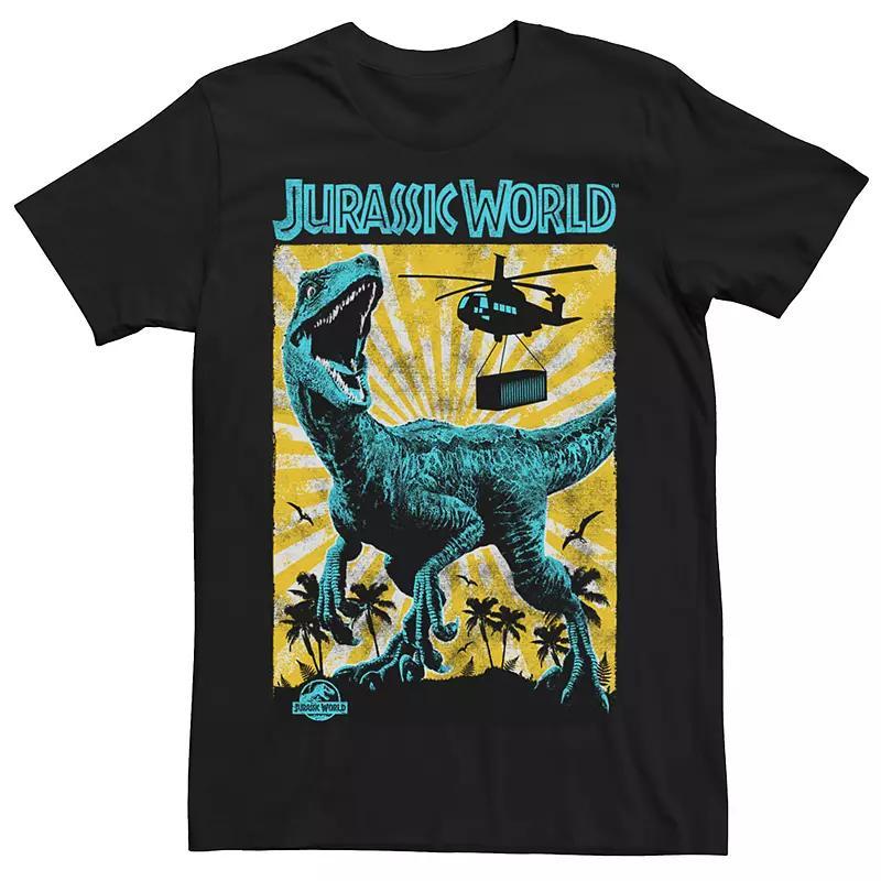 Men's Jurassic World T-Rex Retro Poster Tee, Size: XL, Black Product Image