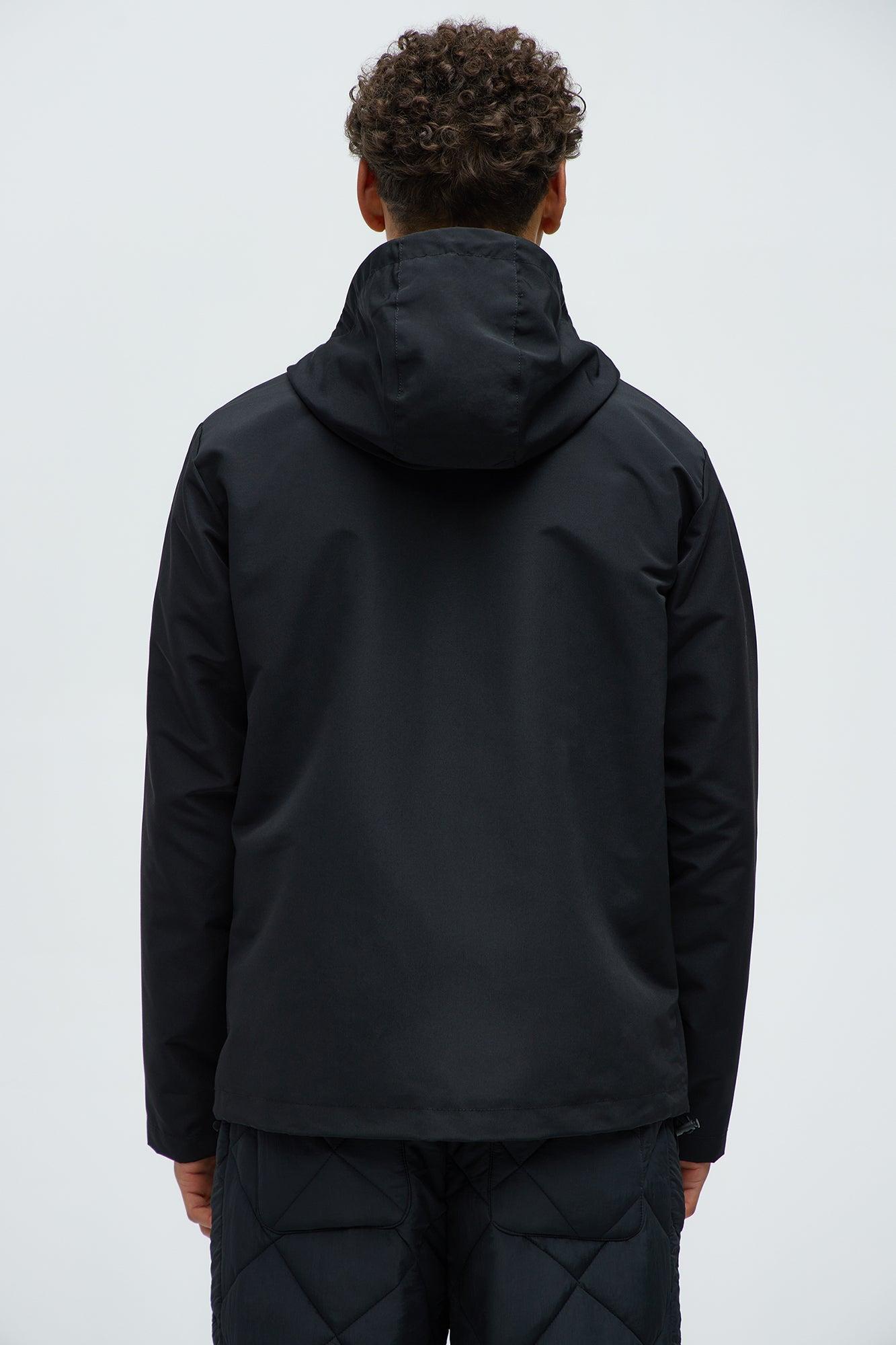 Centered 4 Pocket Anorak Jacket - Black Product Image