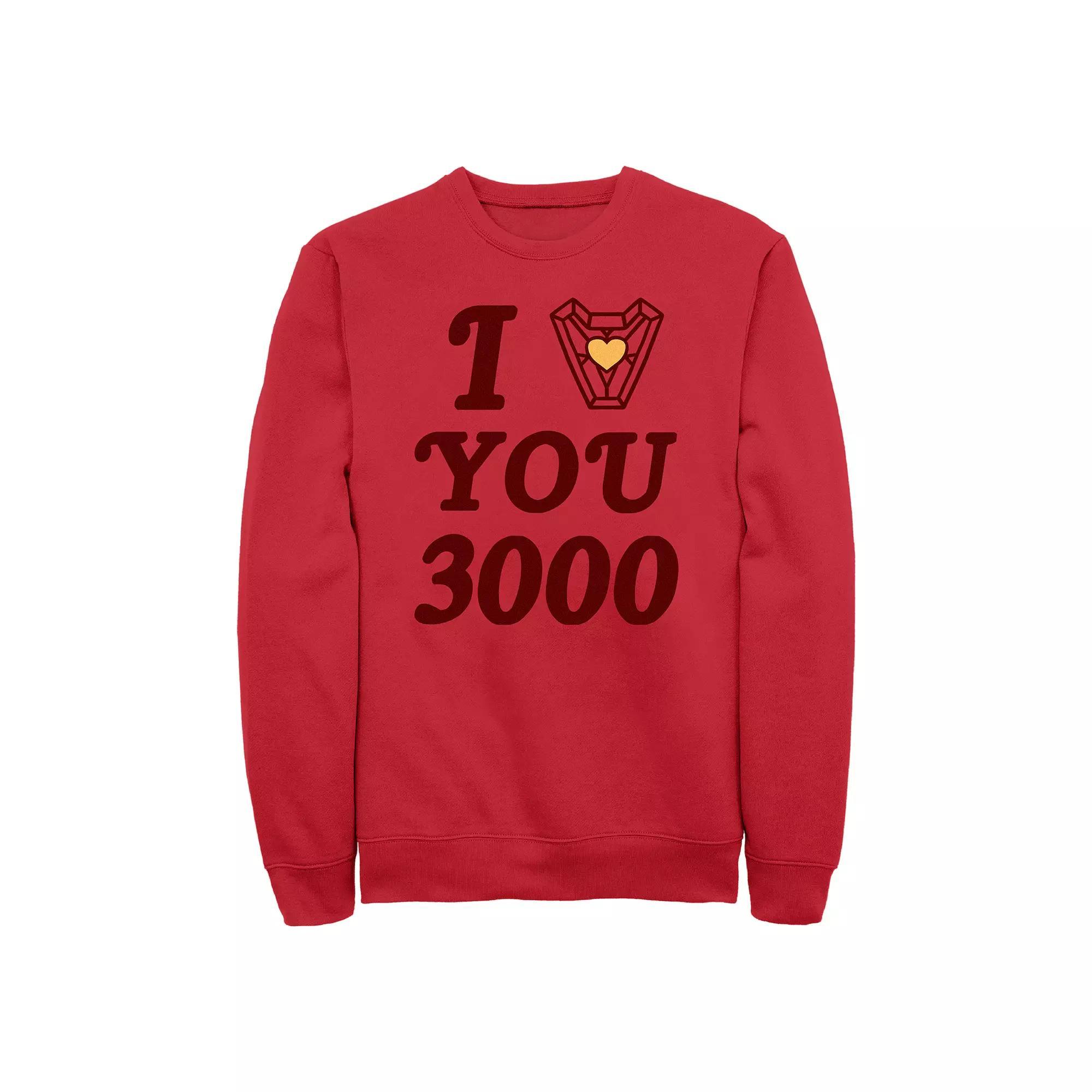 Men's Marvel Iron Man I Love You 3000 Graphic Fleece,  Product Image