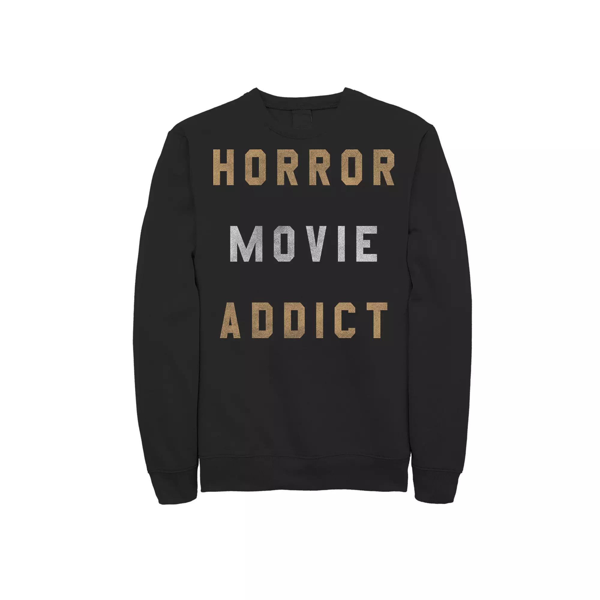 Mens Horror Movies Lover Halloween Sweatshirt, Men's,  Product Image