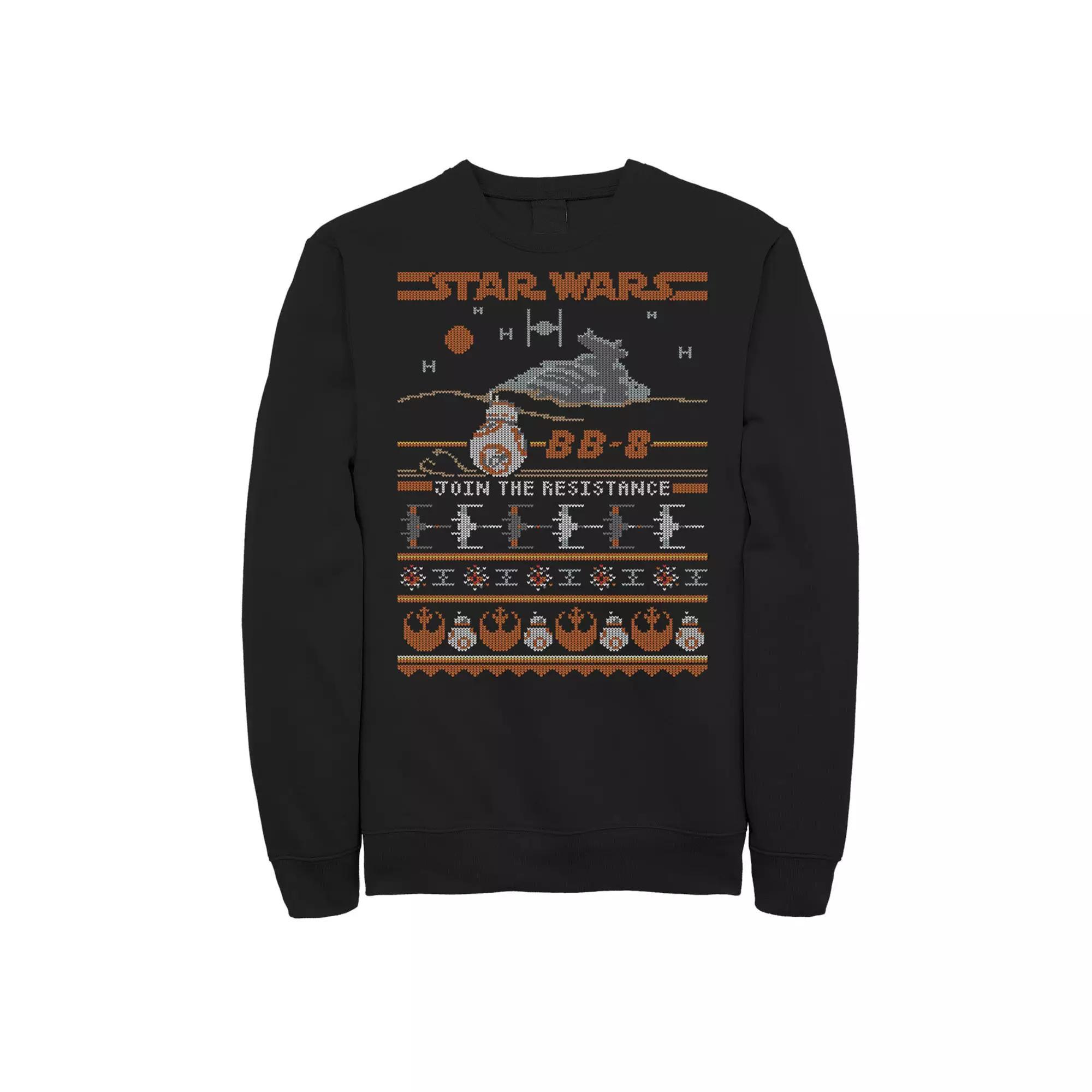 Men's Star Wars Vintage BB-8 Join The Resistance Sweatshirt, Size: XXL, Black Product Image