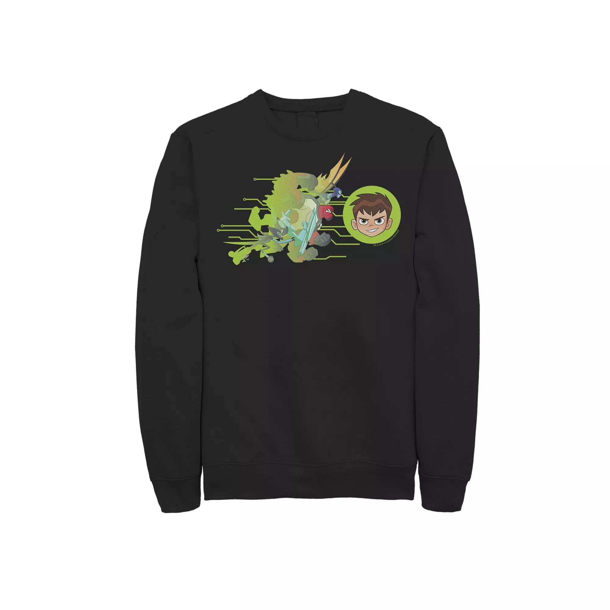 Men's Ben 10 Aliens Charge Sweatshirt, Size: Small, Black Product Image