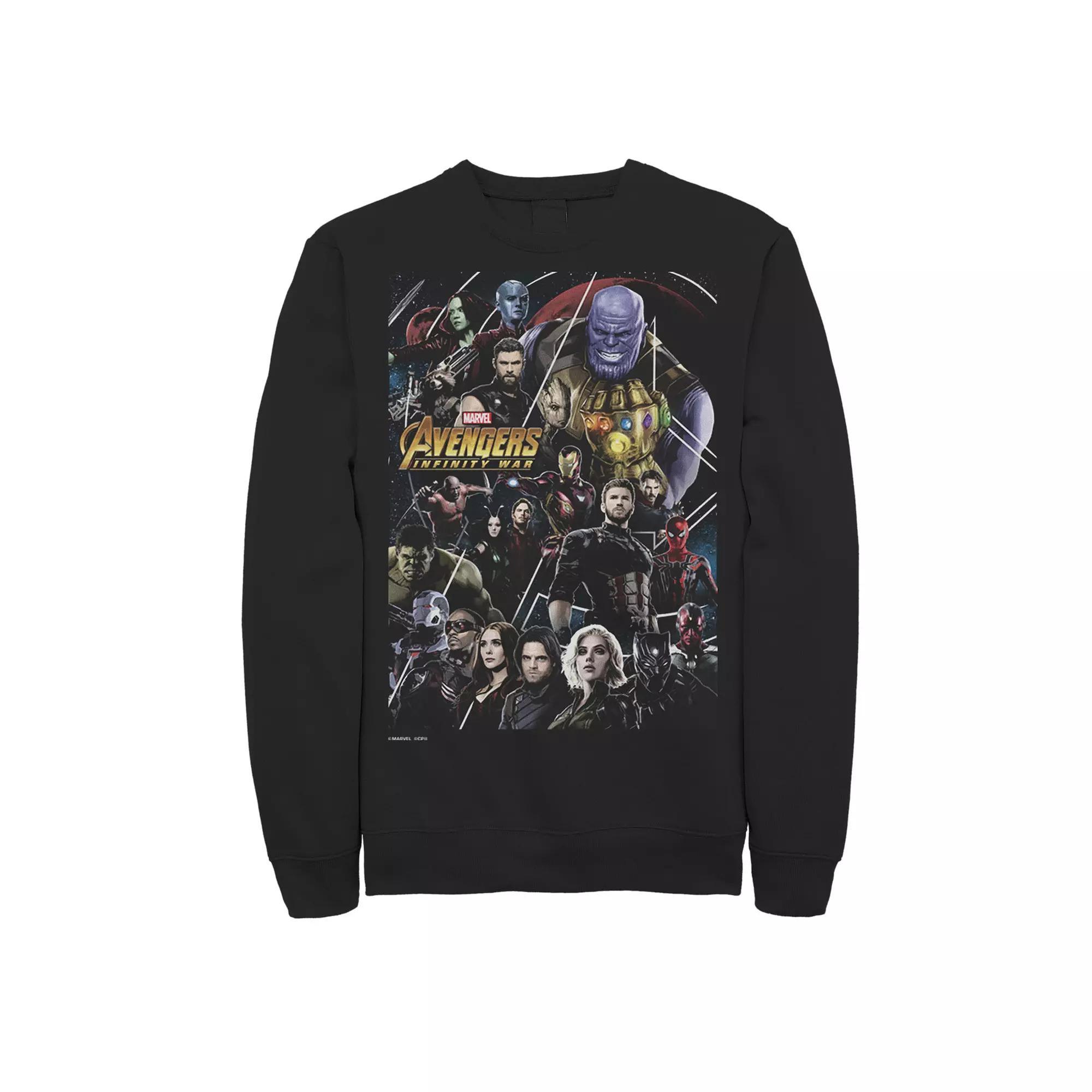 Men's Marvel Avengers: Infinity War Group Poster Sweatshirt,  Product Image