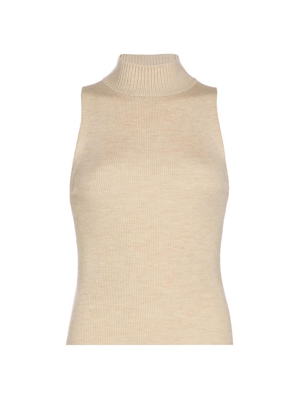 Womens Darcey Sleeveless Wool-Blend Top Product Image