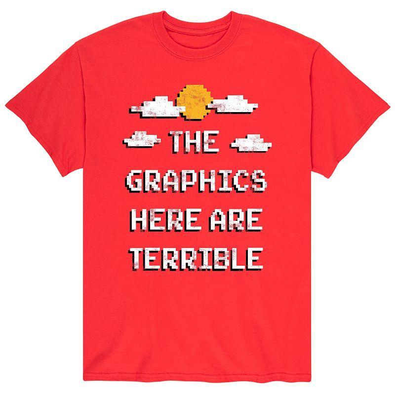 Men's Graphics Here Terrible Tee, Size: Medium, Gray Product Image