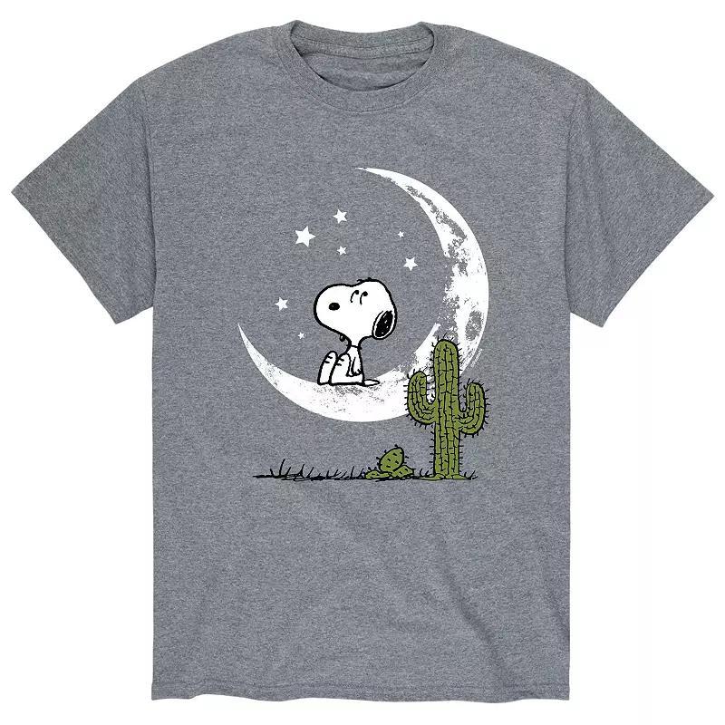 Men's Peanuts Desert Moon Tee, Size: Small, Gray Product Image