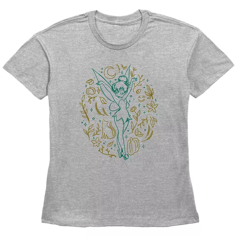 Disney's Tinker Bell Fall Icons Women's Graphic Tee,  Product Image