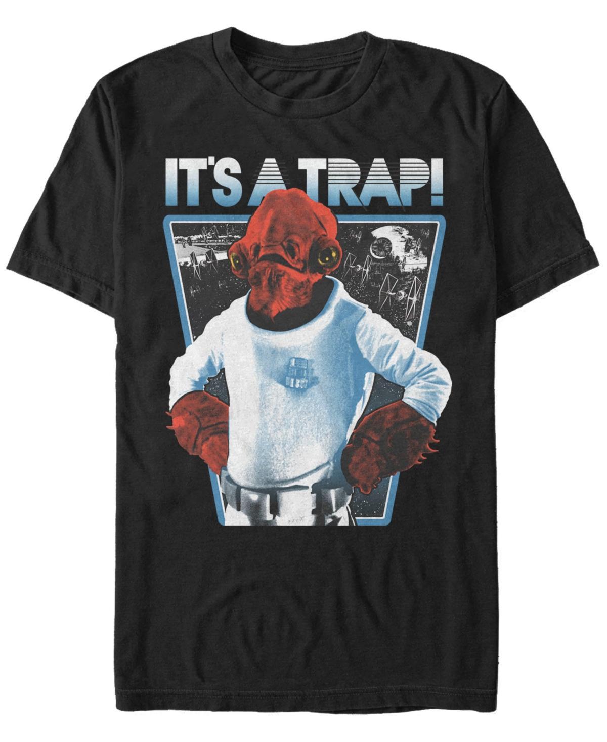 Men's Star Wars Admiral Ackbar "It's A Trap" Tee, Size: XL, Black Product Image