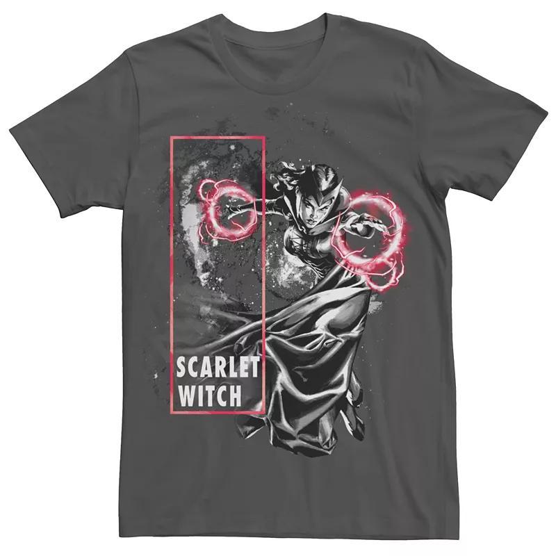 Mens Marvel Scarlet Witch Blast Graphic Tee Grey Product Image