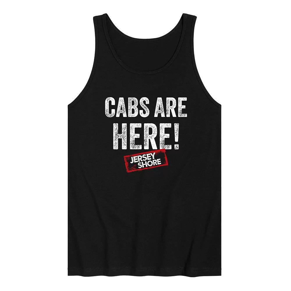 Men's Jersey Shore Cabs Are Here Graphic Tank Top, Size: Medium, Black Product Image