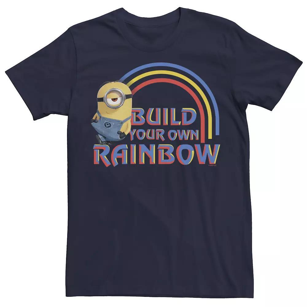 Men's Despicable Me Minions Build Your Own Rainbow Colorful Text Tee,  Product Image