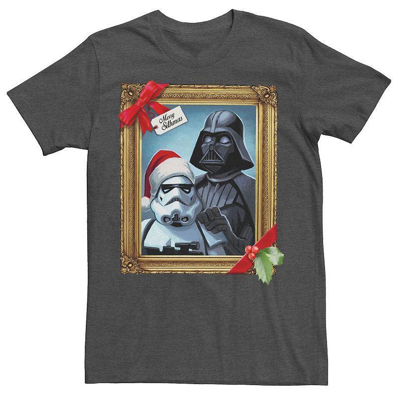 Men's Star Wars Darth Vader Stormtrooper Merry Sithmas Graphic Tee, Size: Medium, Grey Heather Product Image