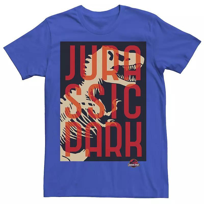 Men's Jurassic Park Split Typography T-Rex Bones Tee, Size: XXL, Red Product Image