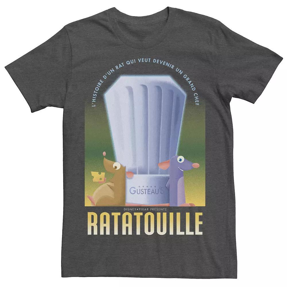 Disney / Pixar's Ratatouille Remy & Emile Men's Gusteau's Poster Tee, Size: 3XL, Grey Heather Product Image