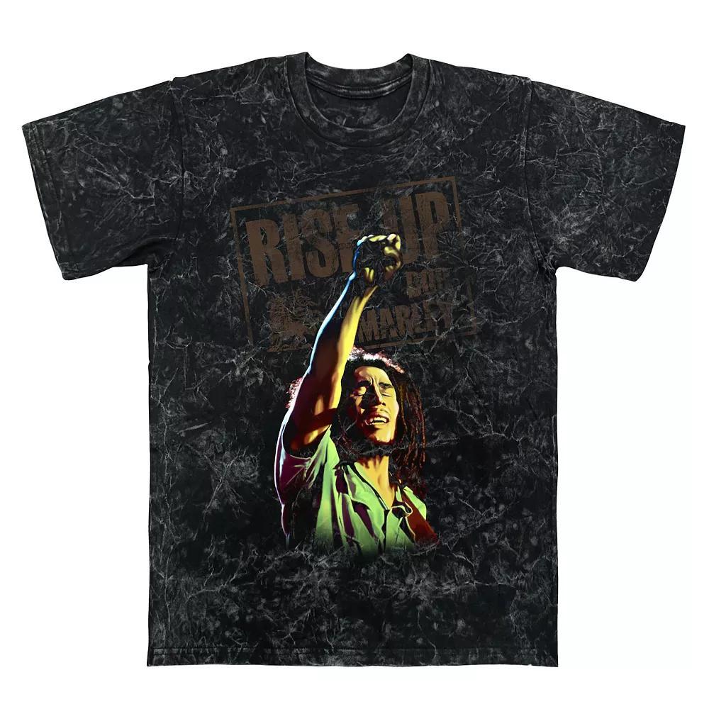 Men's Bob Marley Arms Up Graphic Tee, Size: XXL, Black Mineral Wash Product Image