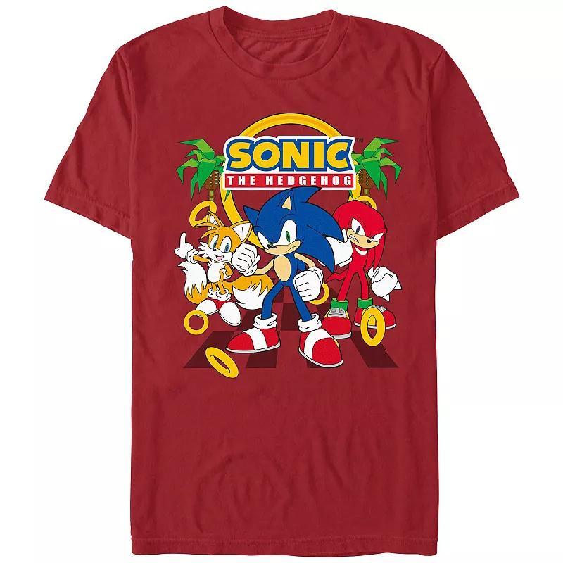 Men's Sonic The Hedgehog Running Buddies Graphic Tee, Size: XL, Red Product Image