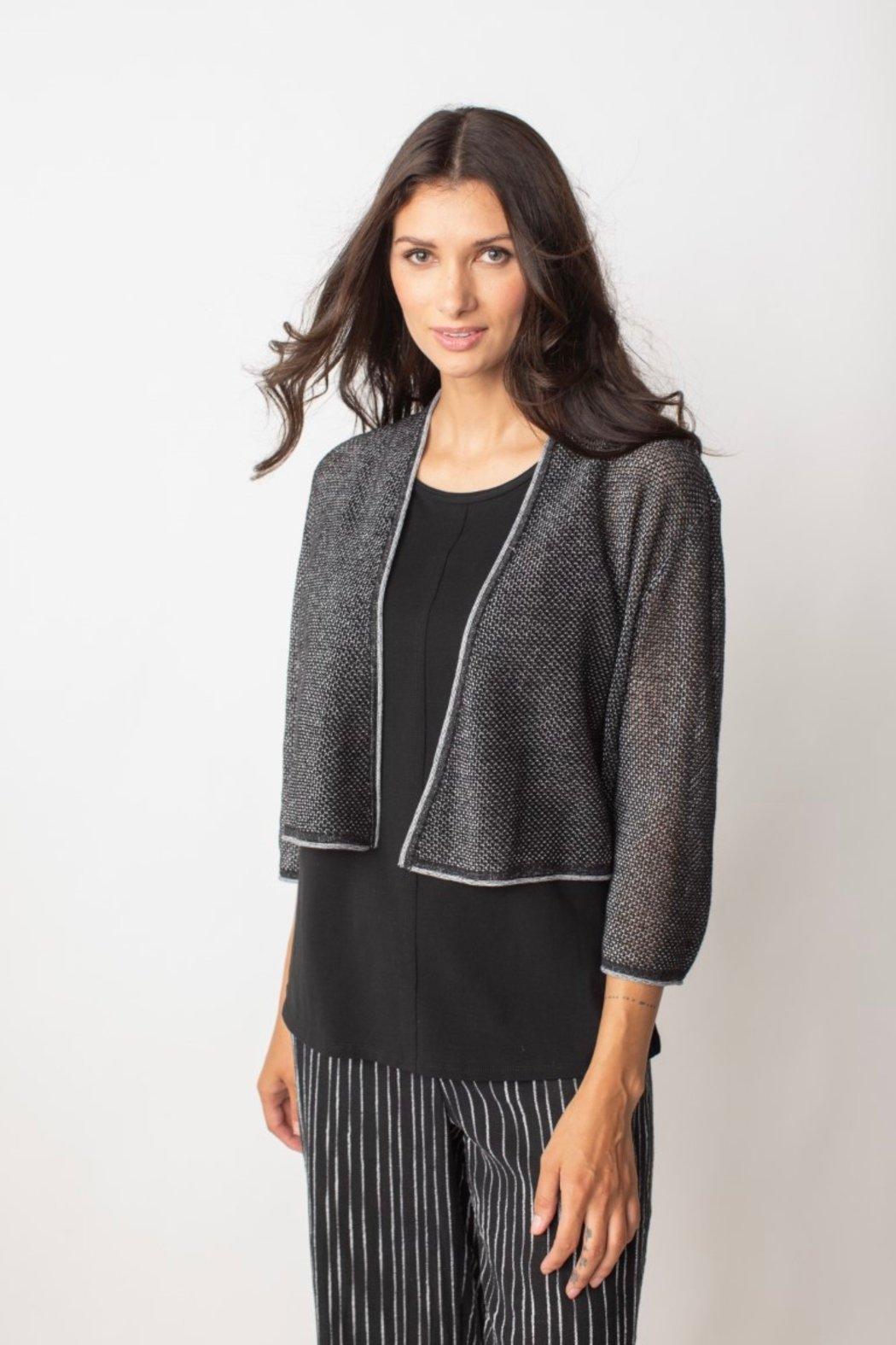 Textured Crop Cardigan Product Image