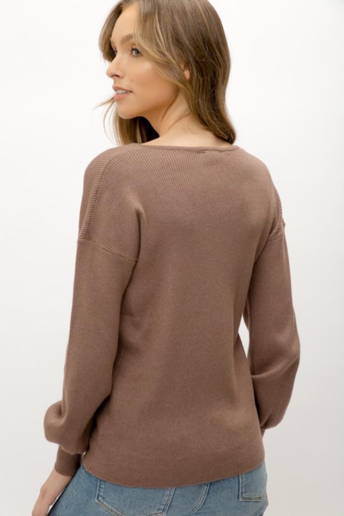 V Neck Sweater Product Image