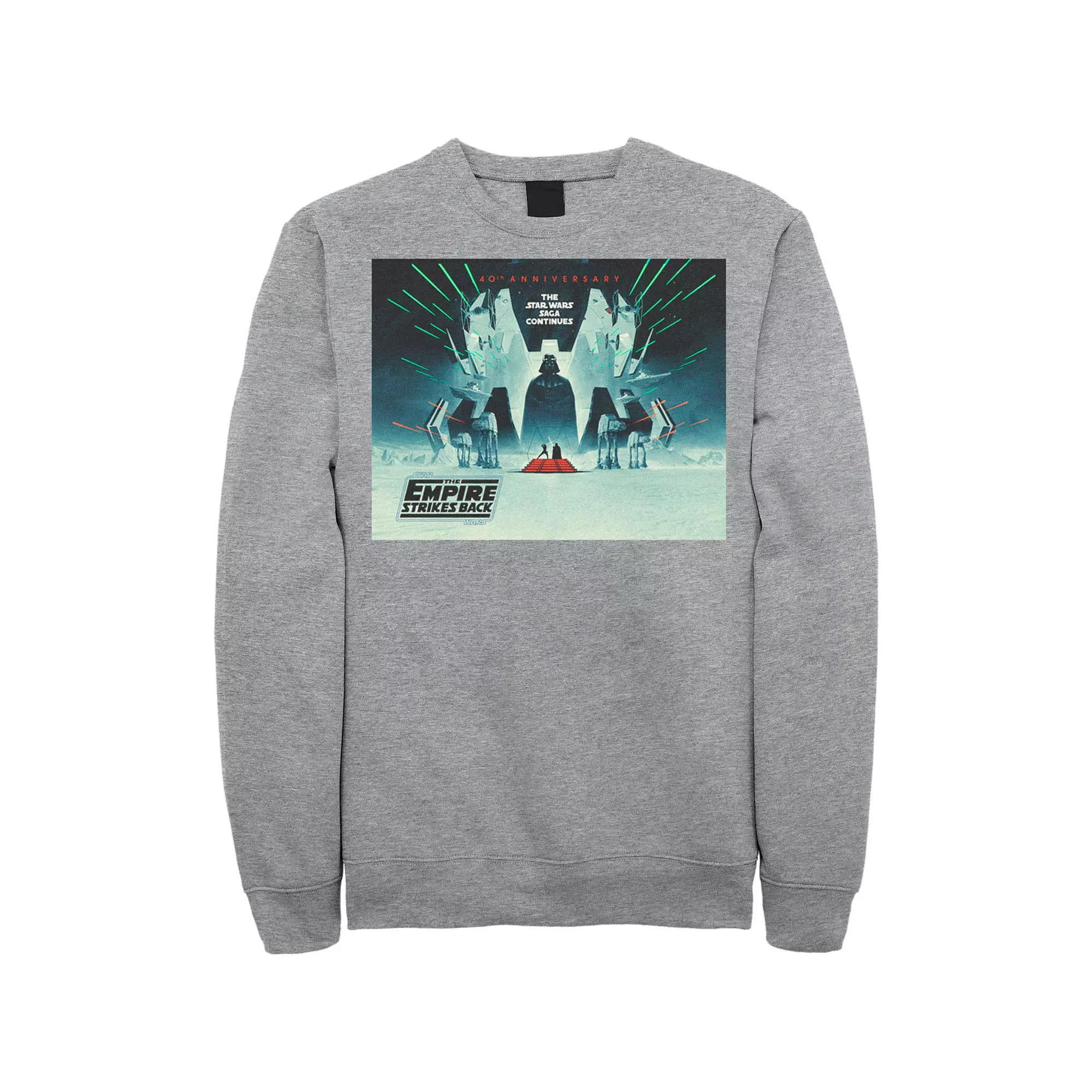 Men's Star Wars: The Empire Strikes Back 40th Anniversary Poster Sweatshirt, Size: XL, Blue Product Image