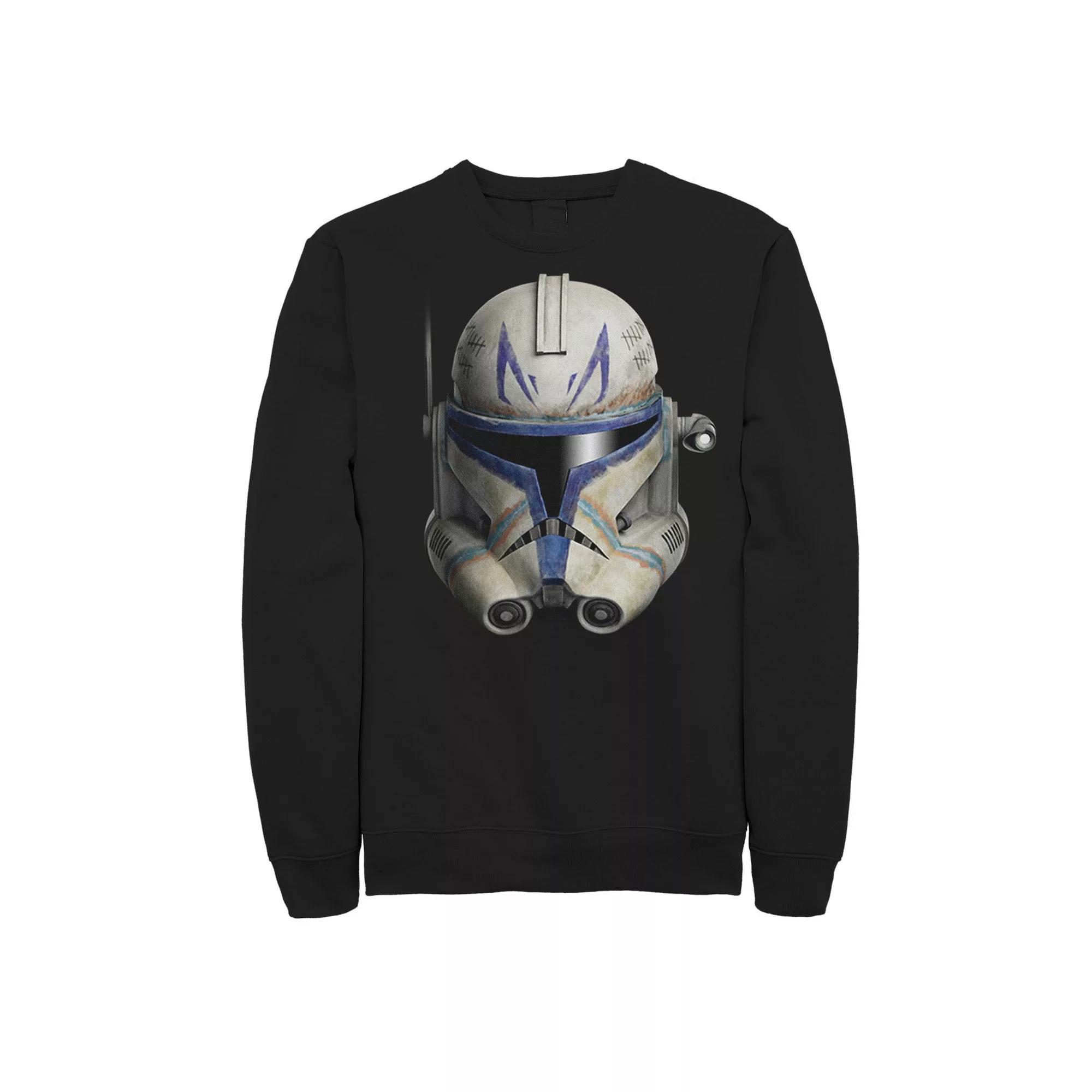 Men's Star Wars: Clone Wars Clone Commander Rex Big Face Sweatshirt, Size: XXL, Black Product Image