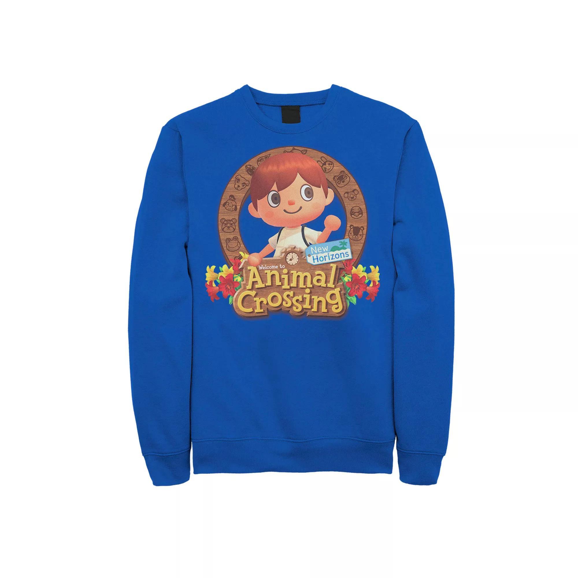 Men's Animal Crossing New Horizons Villager Portrait Sweatshirt,  Product Image