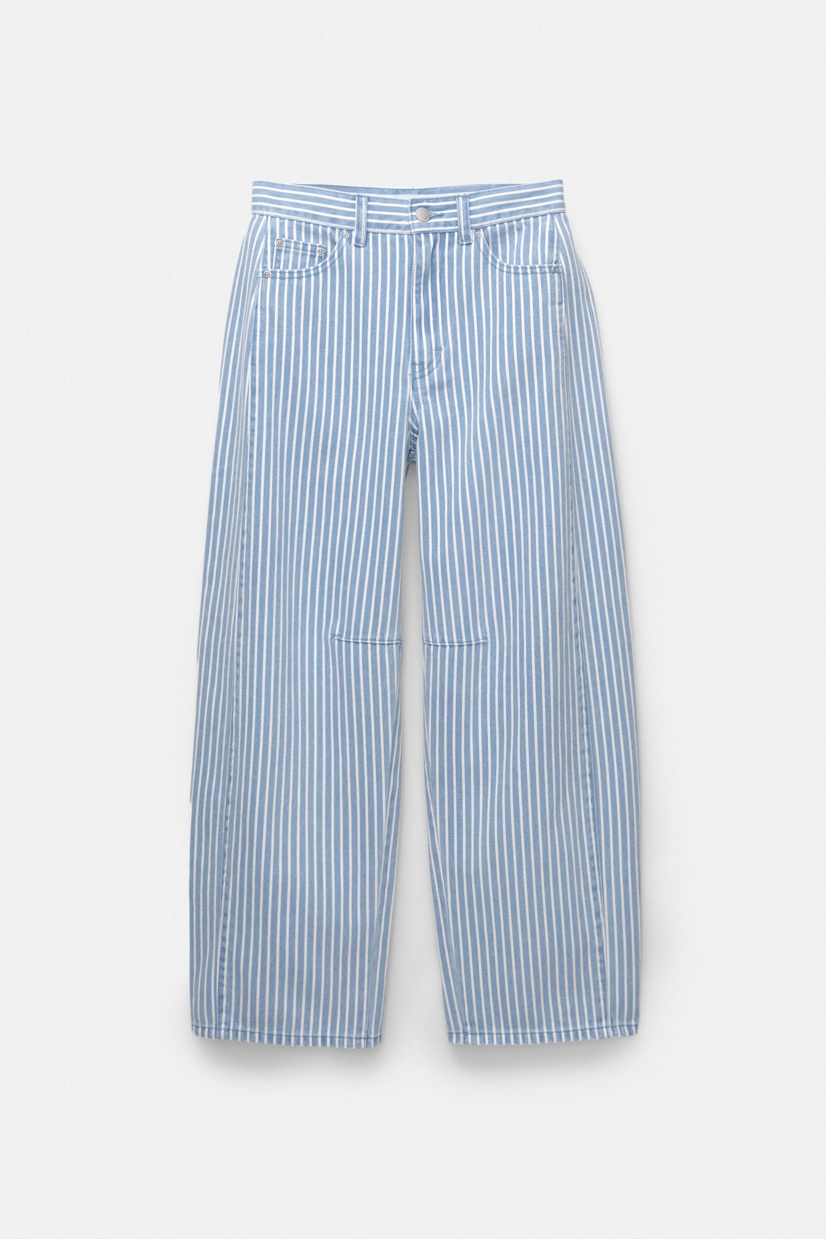 Striped balloon jeans Product Image