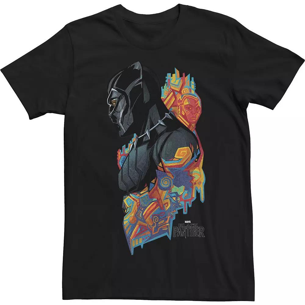 Big & Tall Marvel Black Panther Side Profile Artsy Portrait Tee, Men's, Size: 3XL Tall Product Image