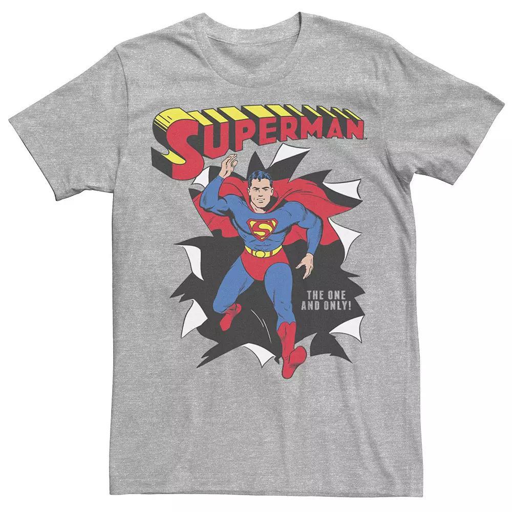 Men's DC Comics Superman Through Wall Poster Graphic Tee,  Product Image