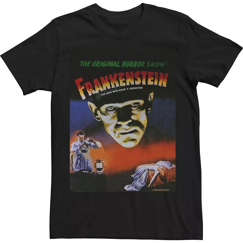 Big &amp; Tall Universal Monsters Distressed Frankenstein Movie Poster Tee, Men&#x27;s,  Product Image