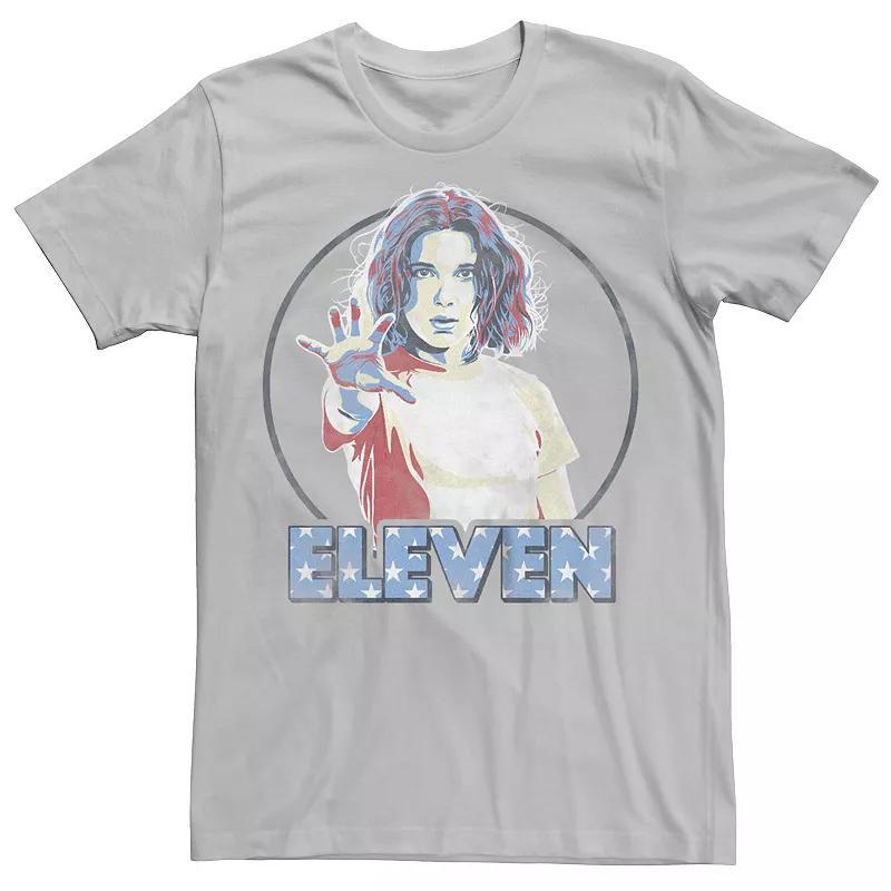 Mens Stranger Things Eleven Stars Filled Letters Graphic Tee Product Image