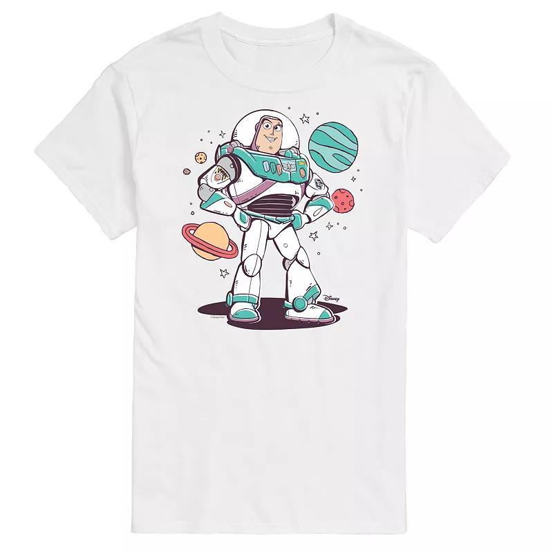 Disney / Pixar's Toy Story 4 Men's Buzz and Planets Graphic Tee, Size: XXL, Orange Product Image