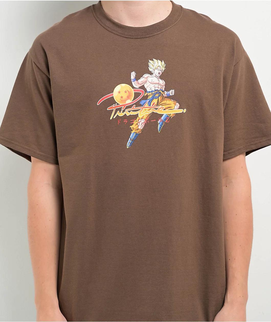 Primitive x Dragon Ball Z Comeback Brown T-Shirt Product Image