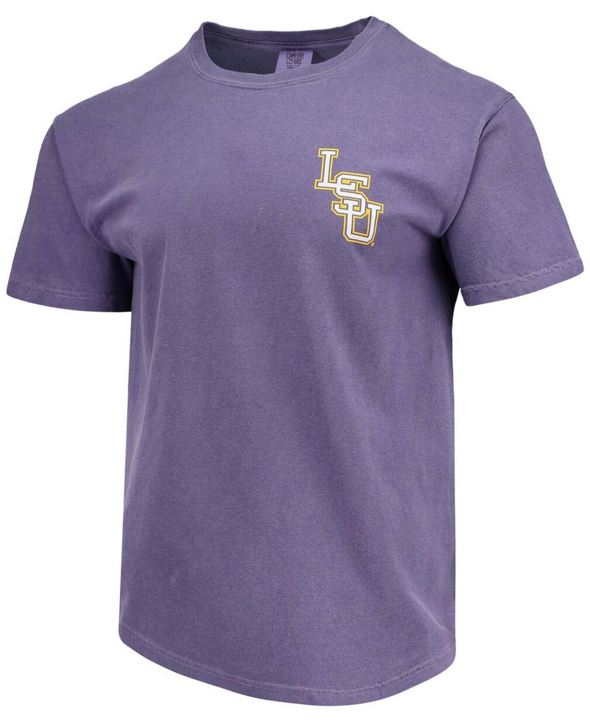 Mens LSU Tigers Baseball Flag Comfort Colors T-Shirt Product Image