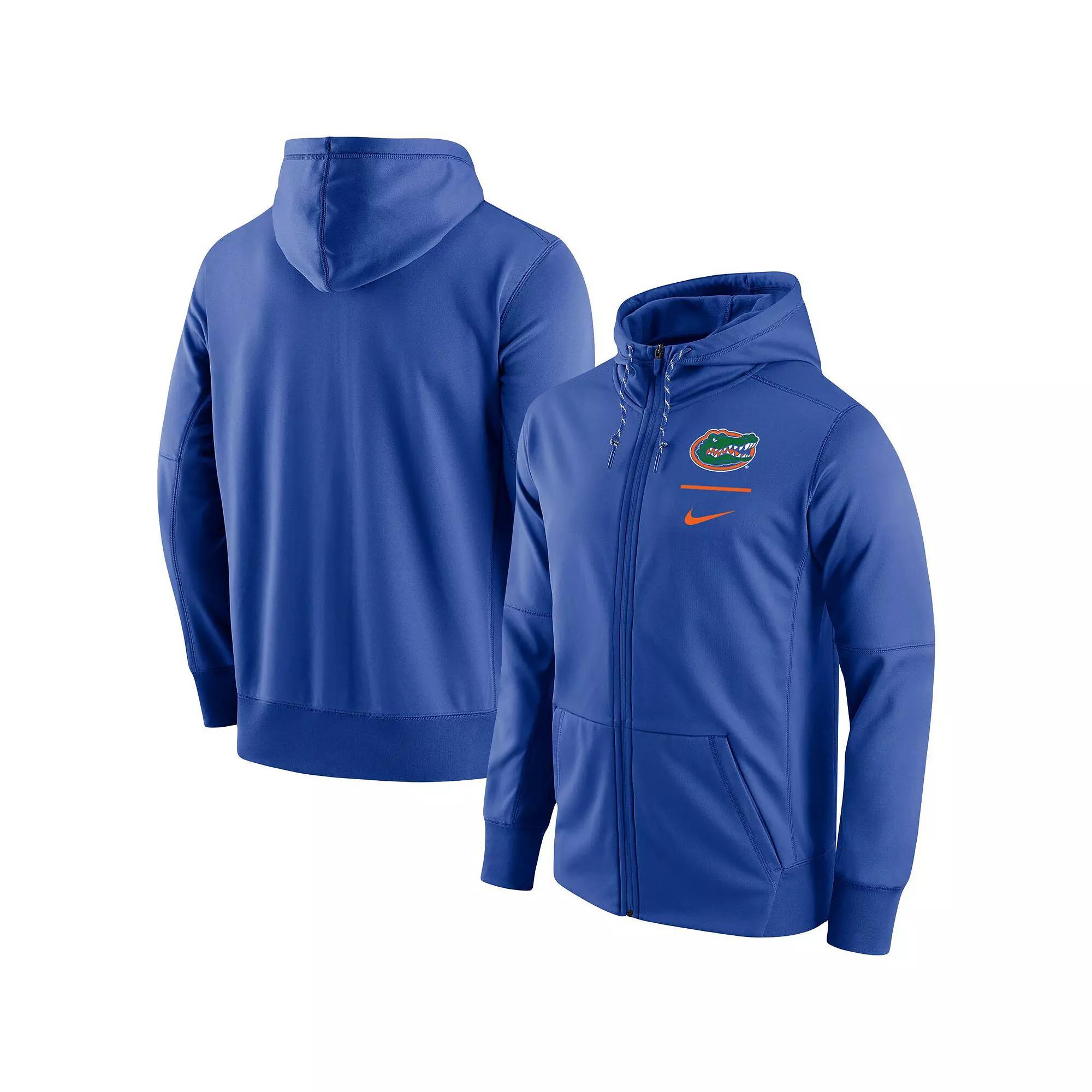 Men's Nike Royal Florida Gators Logo Stack Performance Full-Zip Hoodie,  Product Image