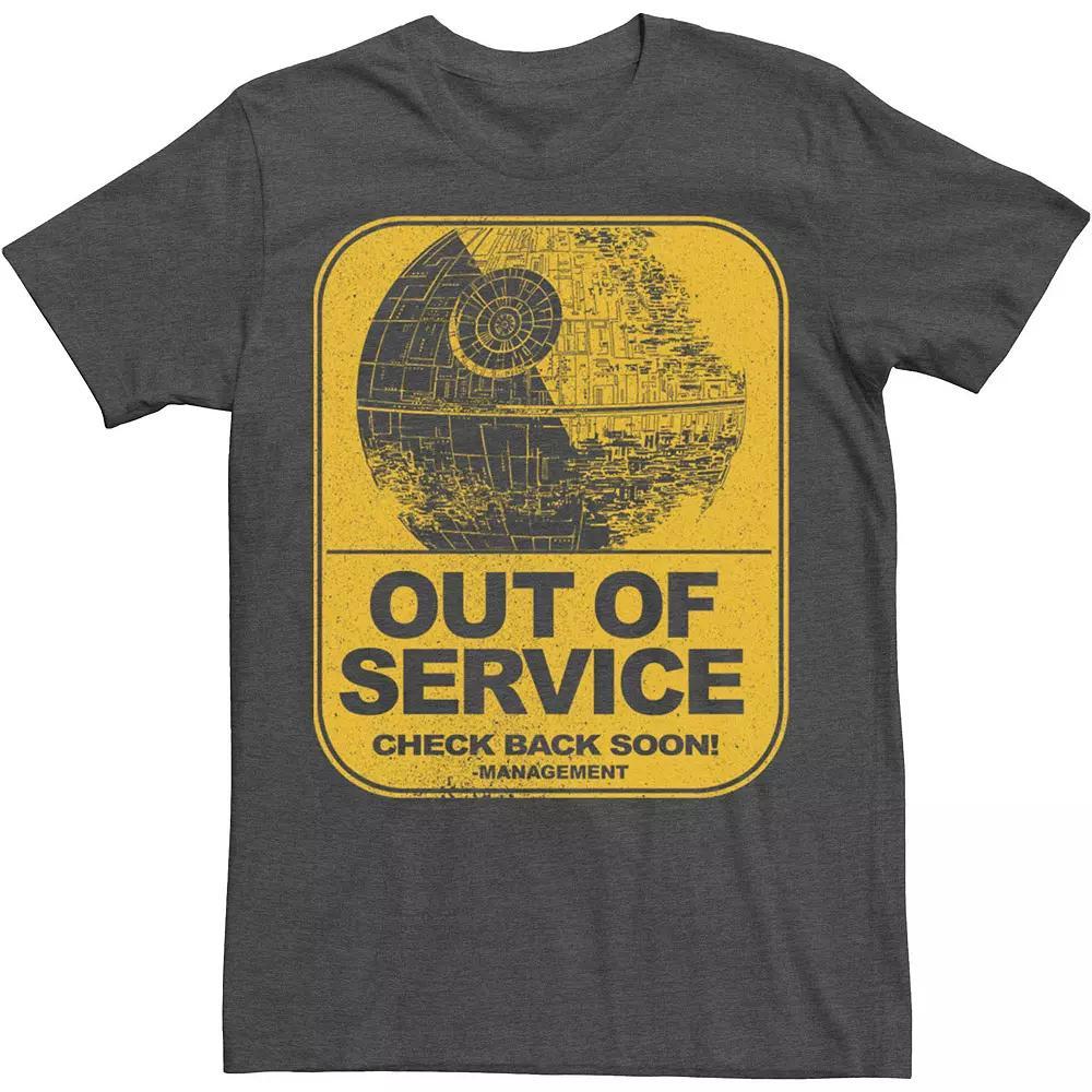 Big & Tall Star Wars Out Of Service Poster Tee, Mens Grey Heather Product Image