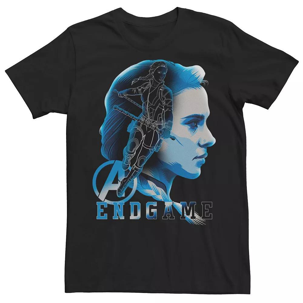 Men's Marvel Avengers Endgame Black Widow Silhouette Tee,  Product Image