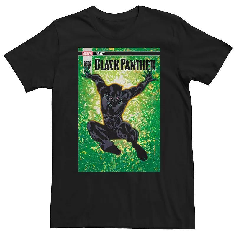 Big & Tall Marvel Panther Jungle Jump Comic Cover Tee, Mens Product Image