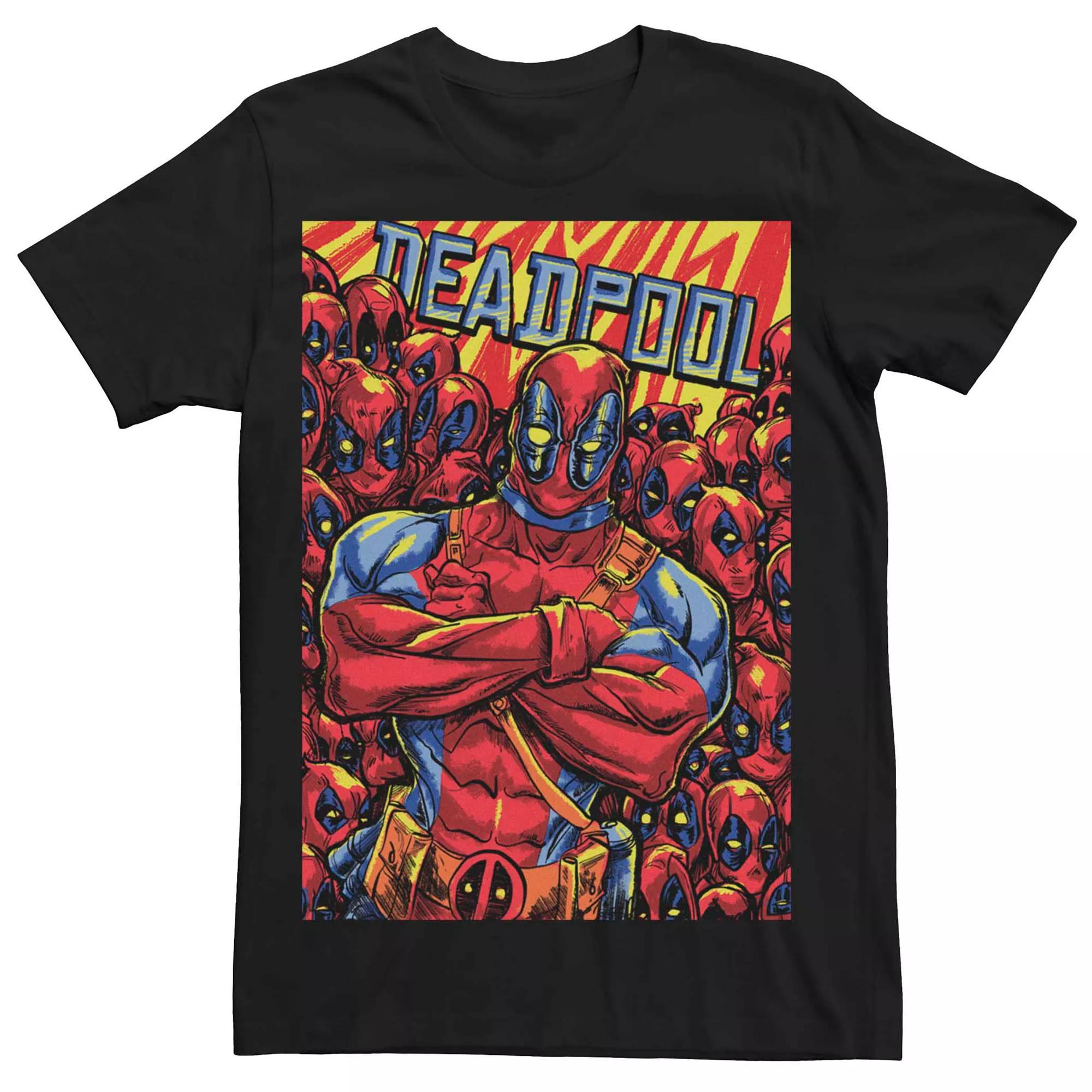 Men's Marvel Deadpool Group Poster Tee, Size: XL, Black Product Image