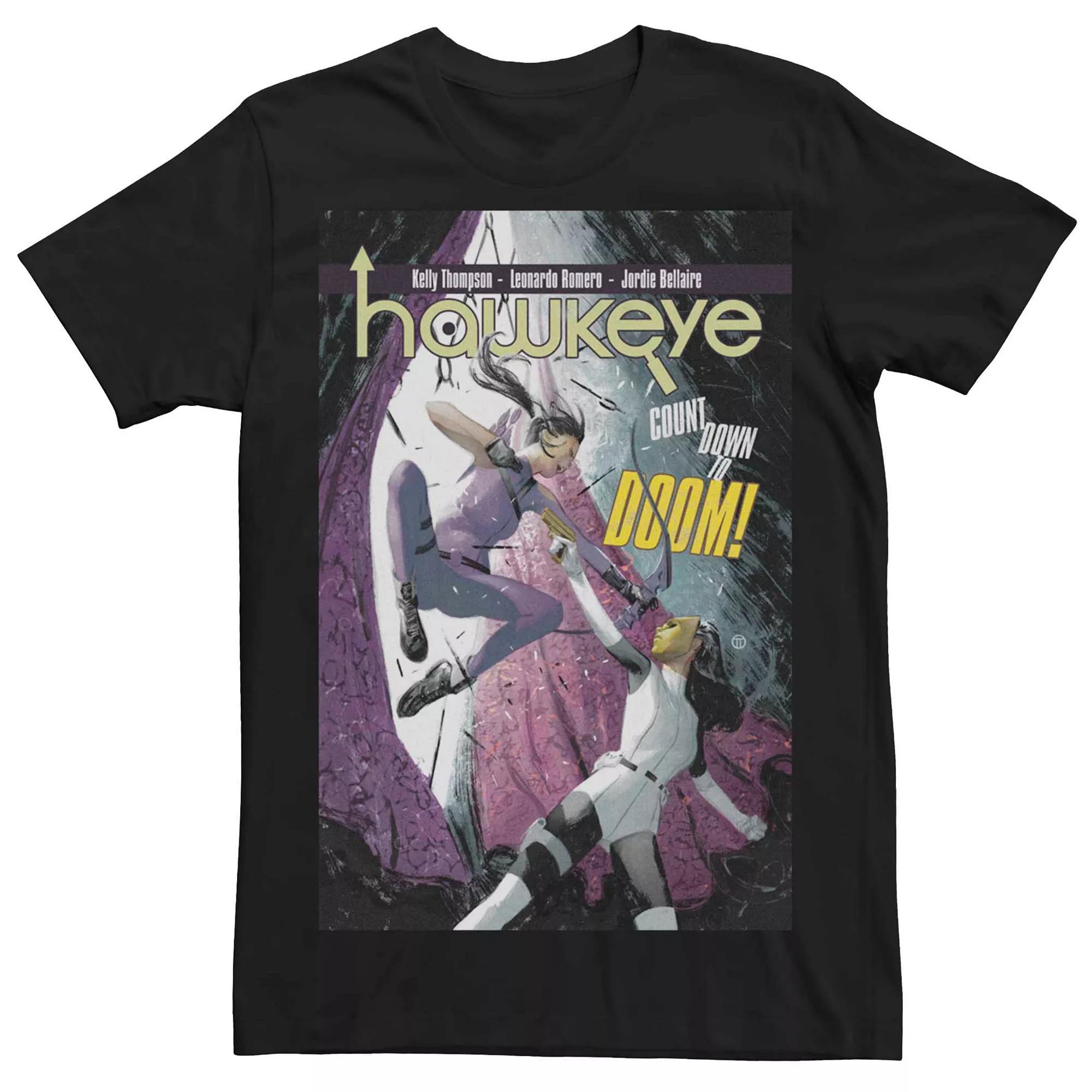 Men's Marvel Hawkeye Comic Cover Tee, Size: Large, Black Product Image