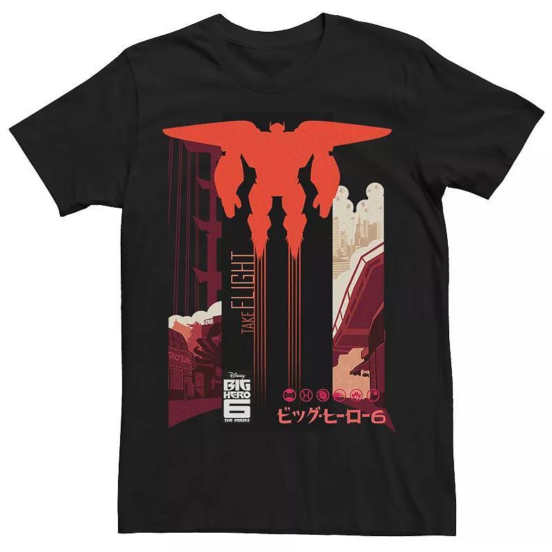 Disney's Big Hero 6 TV Series Baymax Men's In Flight Tee, Size: Medium, Black Product Image