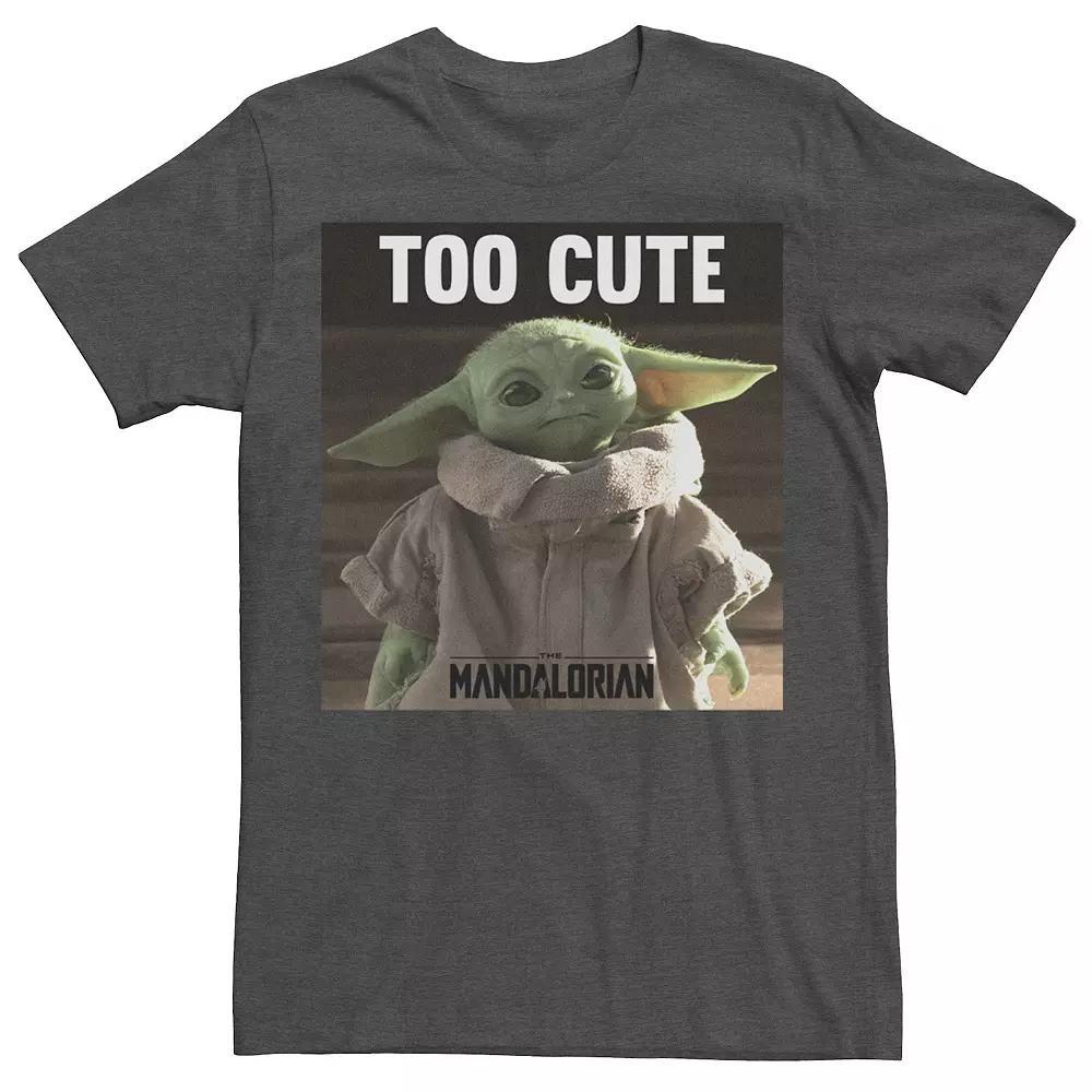 Men's Star Wars The Mandalorian The Child Too Cute Portrait Tee,  Product Image