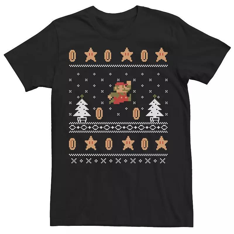 Men's Harry Potter "I'd Rather Stay At Hogwarts This Christmas" Tee, Size: Large, Black Product Image